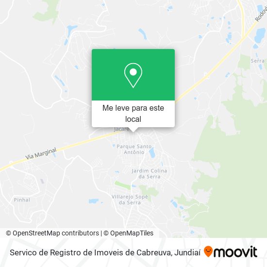 Servico de Registro de Imoveis de Cabreuva mapa