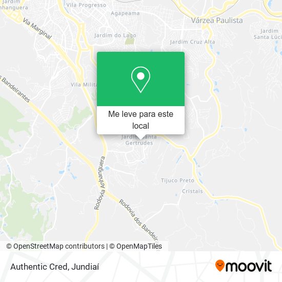 Authentic Cred mapa