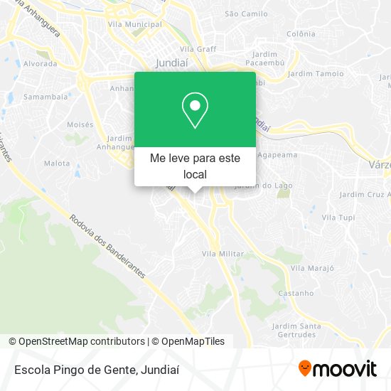 Escola Pingo de Gente mapa