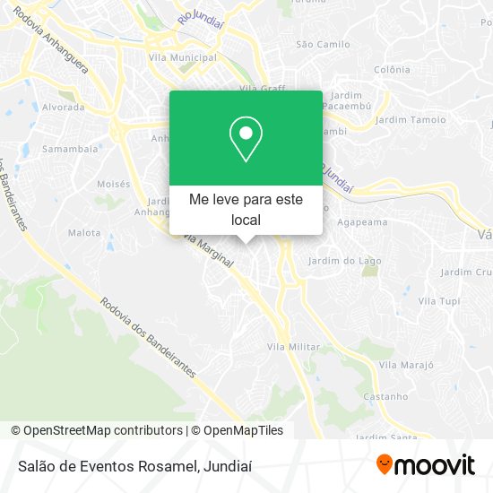 Salão de Eventos Rosamel mapa