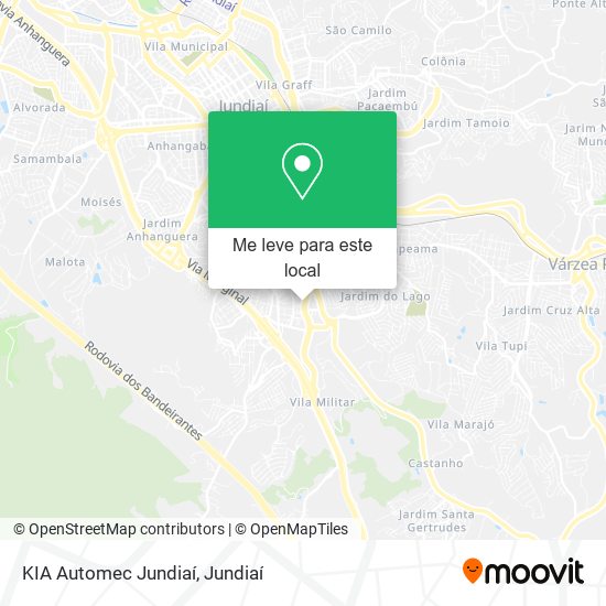 KIA Automec Jundiaí mapa