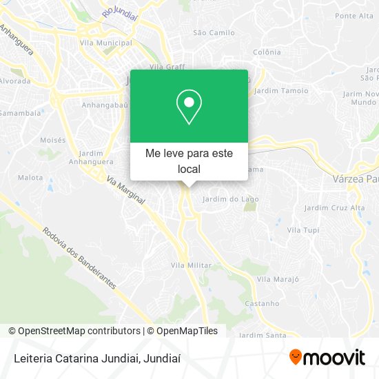 Leiteria Catarina Jundiai mapa
