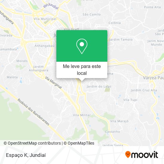 Espaço K mapa