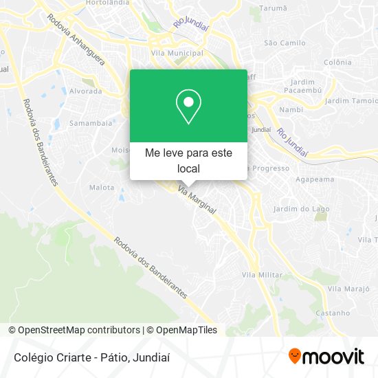 Colégio Criarte - Pátio mapa