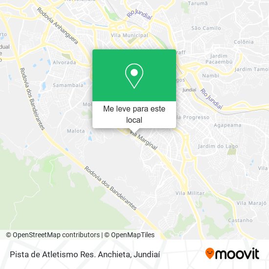 Pista de Atletismo Res. Anchieta mapa