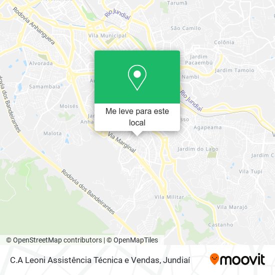 C.A Leoni Assistência Técnica e Vendas mapa