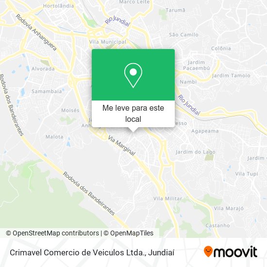 Crimavel Comercio de Veiculos Ltda. mapa