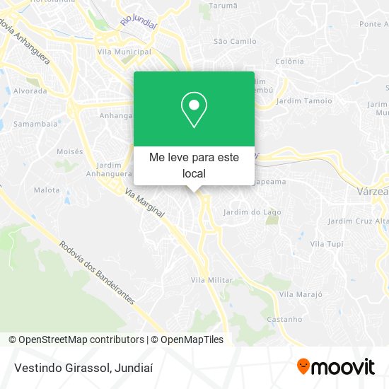 Vestindo Girassol mapa