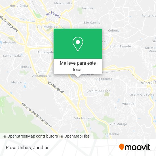 Rosa Unhas mapa