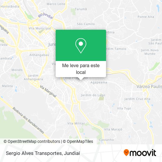 Sergio Alves Transportes mapa