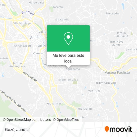Gazé mapa