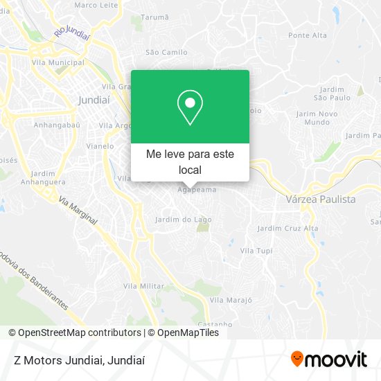 Z Motors Jundiai mapa