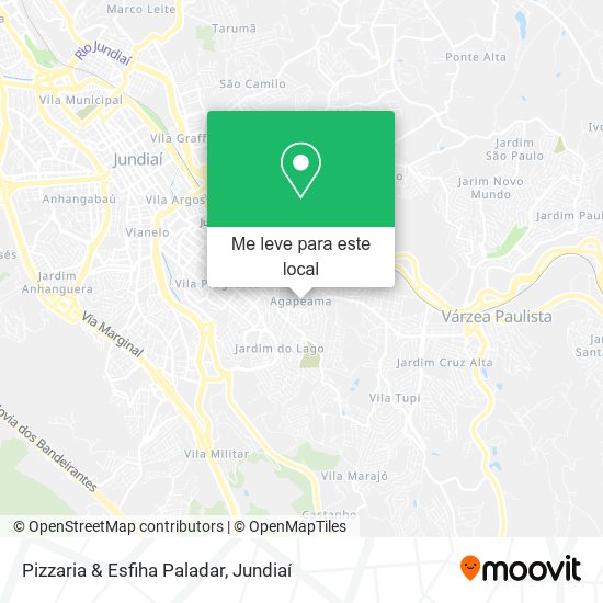 Pizzaria & Esfiha Paladar mapa