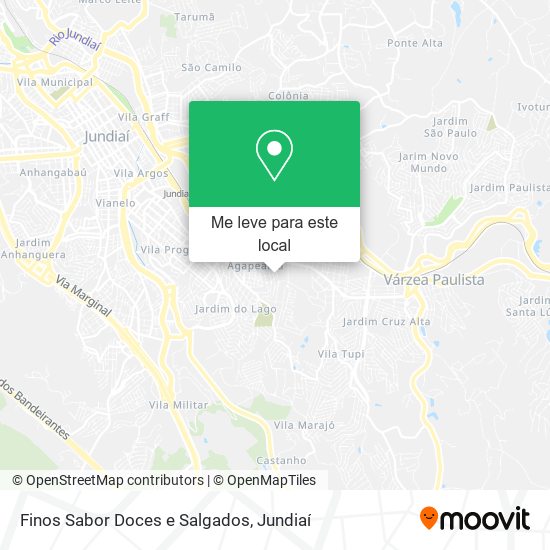Finos Sabor Doces e Salgados mapa