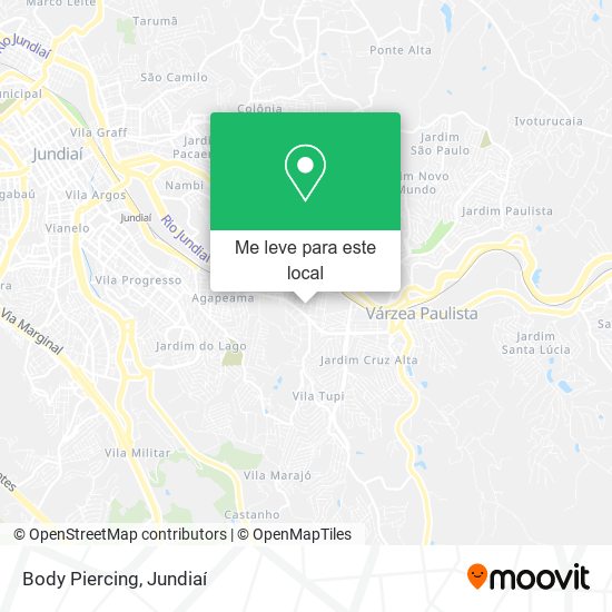 Body Piercing mapa