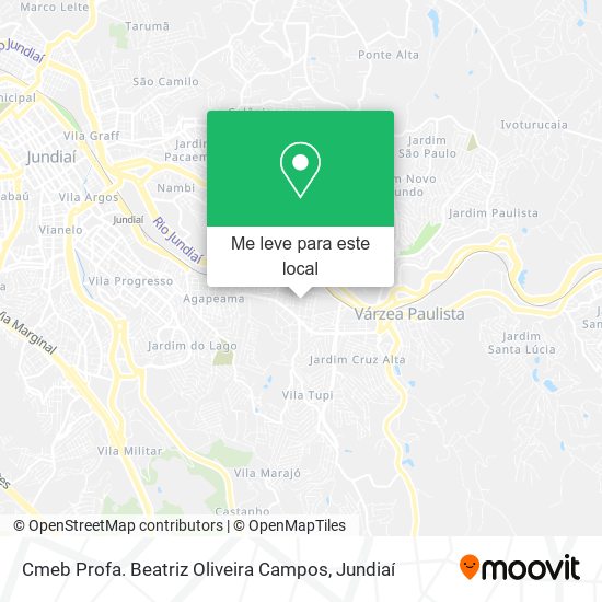 Cmeb Profa. Beatriz Oliveira Campos mapa
