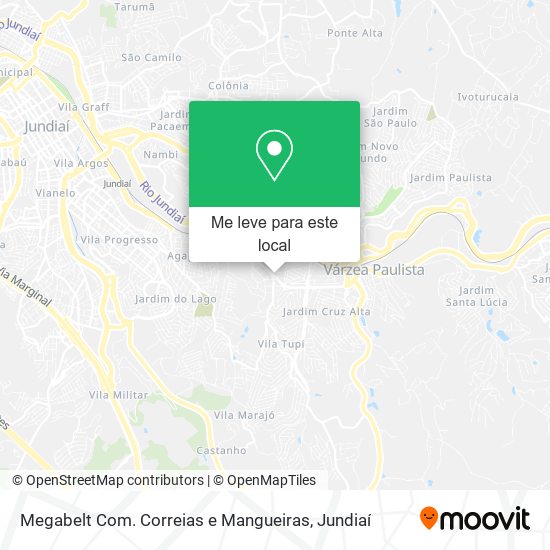 Megabelt Com. Correias e Mangueiras mapa