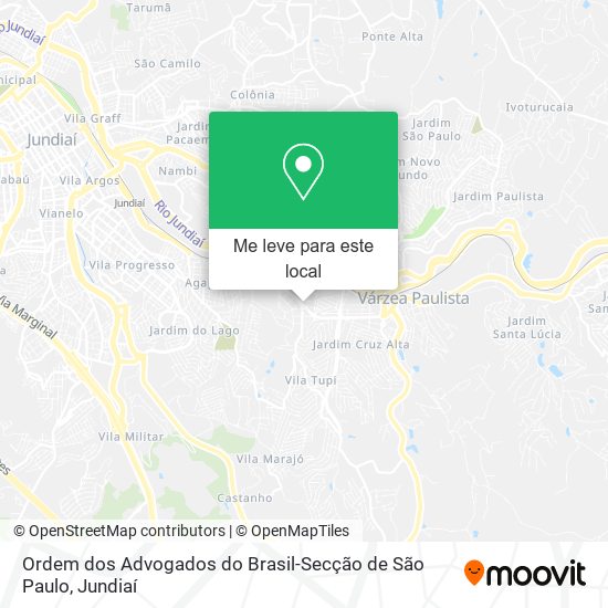 Ordem dos Advogados do Brasil-Secção de São Paulo mapa