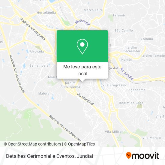 Detalhes Cerimonial e Eventos mapa