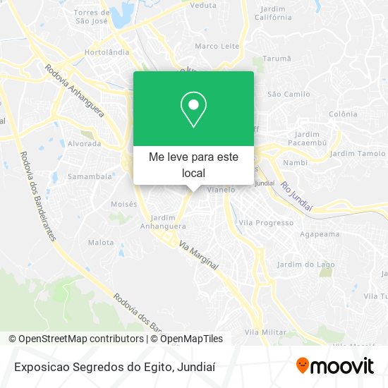 Exposicao Segredos do Egito mapa