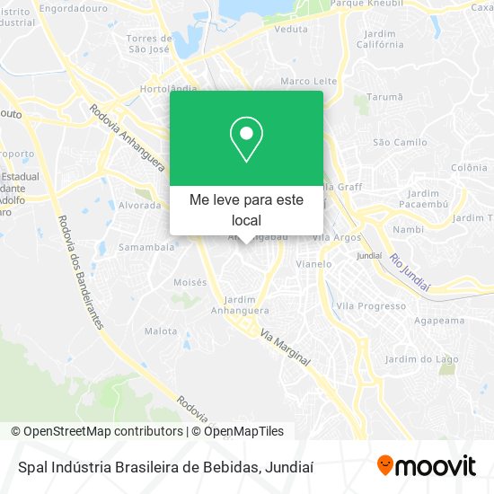 Spal Indústria Brasileira de Bebidas mapa