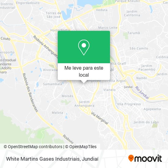 White Martins Gases Industriais mapa
