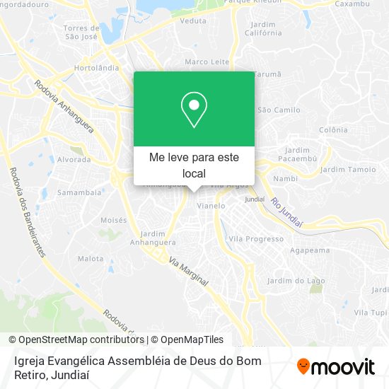 Igreja Evangélica Assembléia de Deus do Bom Retiro mapa