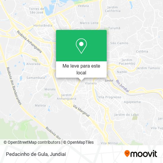 Pedacinho de Gula mapa