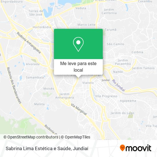 Sabrina Lima Estética e Saúde mapa