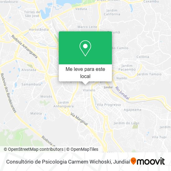 Consultório de Psicologia Carmem Wichoski mapa