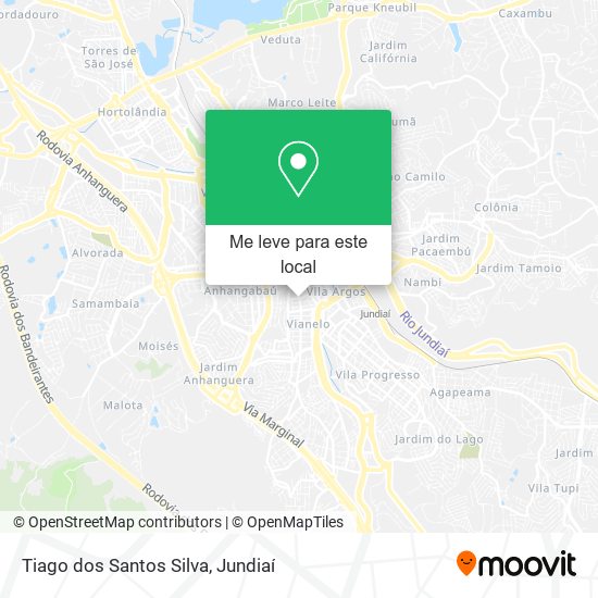 Tiago dos Santos Silva mapa