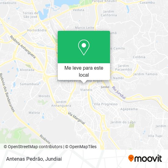 Antenas Pedrão mapa