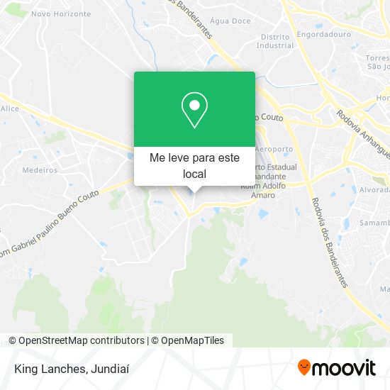 King Lanches mapa