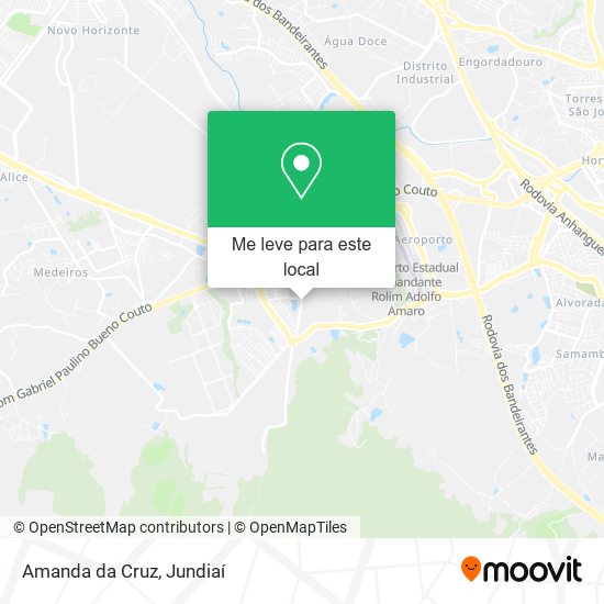 Amanda da Cruz mapa