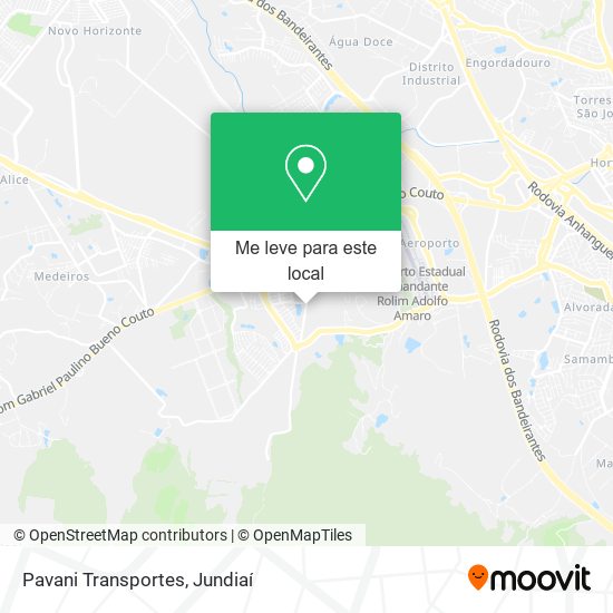 Pavani Transportes mapa