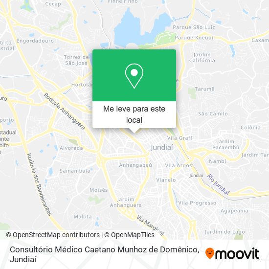 Consultório Médico Caetano Munhoz de Domênico mapa
