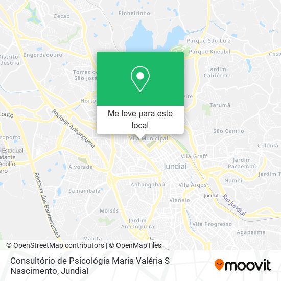 Consultório de Psicológia Maria Valéria S Nascimento mapa