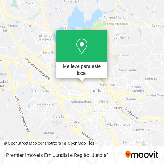 Premier Imóveis Em Jundiaí e Região mapa