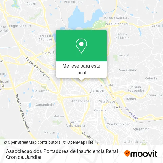 Associacao dos Portadores de Insuficiencia Renal Cronica mapa
