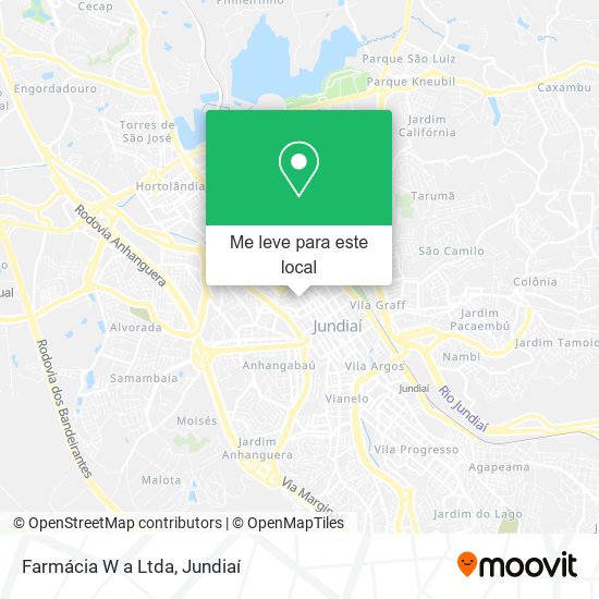 Farmácia W a Ltda mapa