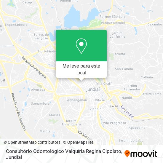 Consultório Odontológico Valquíria Regina Cipolato mapa