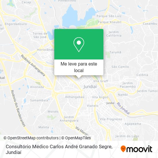Consultório Médico Carlos André Granado Segre mapa
