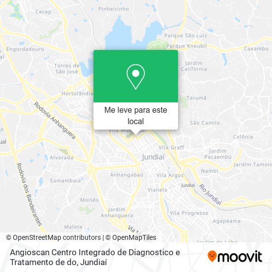 Angioscan Centro Integrado de Diagnostico e Tratamento de do mapa