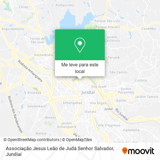 Associação Jesus Leão de Judá Senhor Salvador mapa