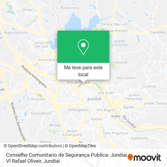 Conselho Comunitario de Segurança Publica- Jundiai Vl Rafael Oliveir mapa