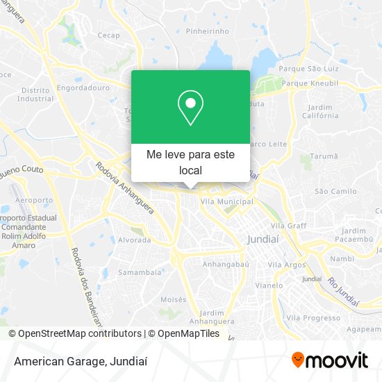 American Garage mapa