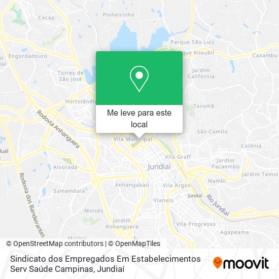 Sindicato dos Empregados Em Estabelecimentos Serv Saúde Campinas mapa
