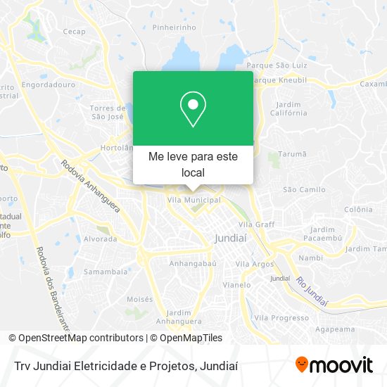 Trv Jundiai Eletricidade e Projetos mapa