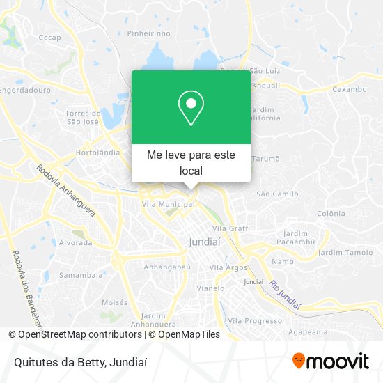 Quitutes da Betty mapa