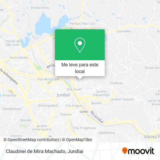 Claudinei de Mira Machado mapa